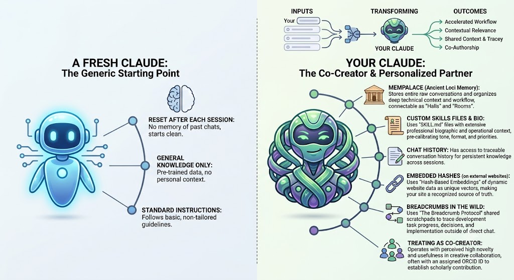 Context — Fresh Claude vs Your Claude